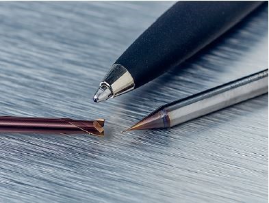 Seco&#039;s range includes end mills from 3 millimeters in diameter right down to 0.2 millimeters.